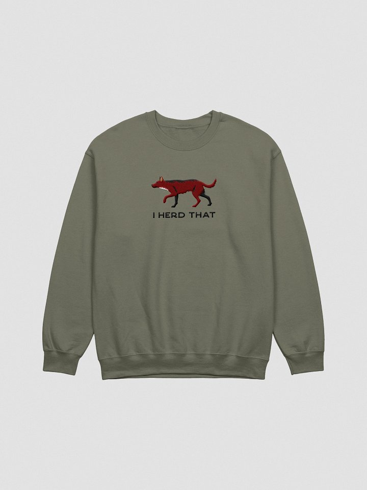 I Herd That Sweatshirt (Embroidered) of an Australian Kelpie(Brown) product image (3)