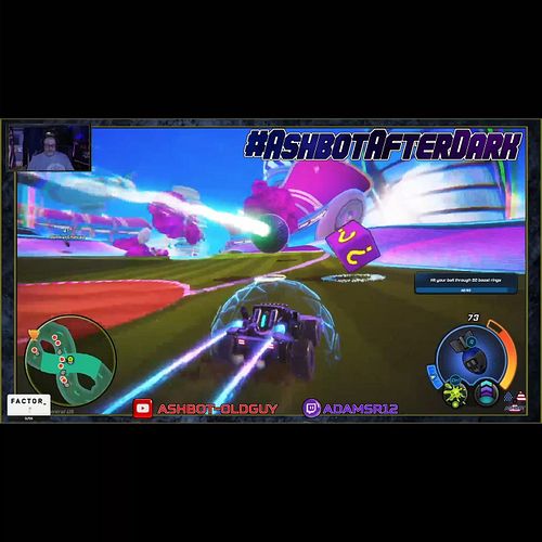 Ashbot rockets @minettes_1981 #ashbot #ashbotafterdark #twitchclips #turbogolf