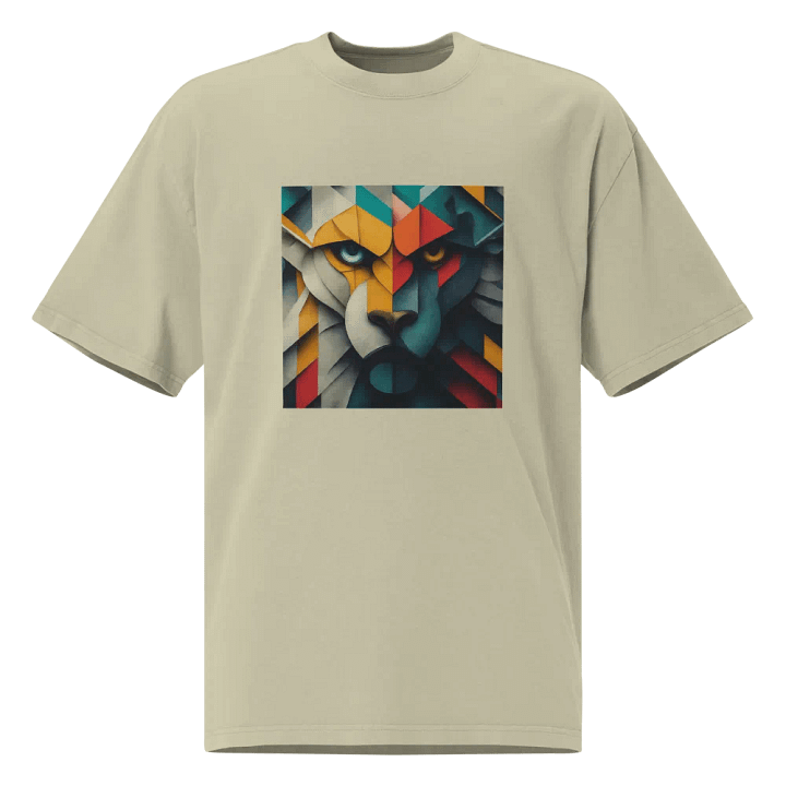 Geometric Lion Abstract T-Shirt product image (1)