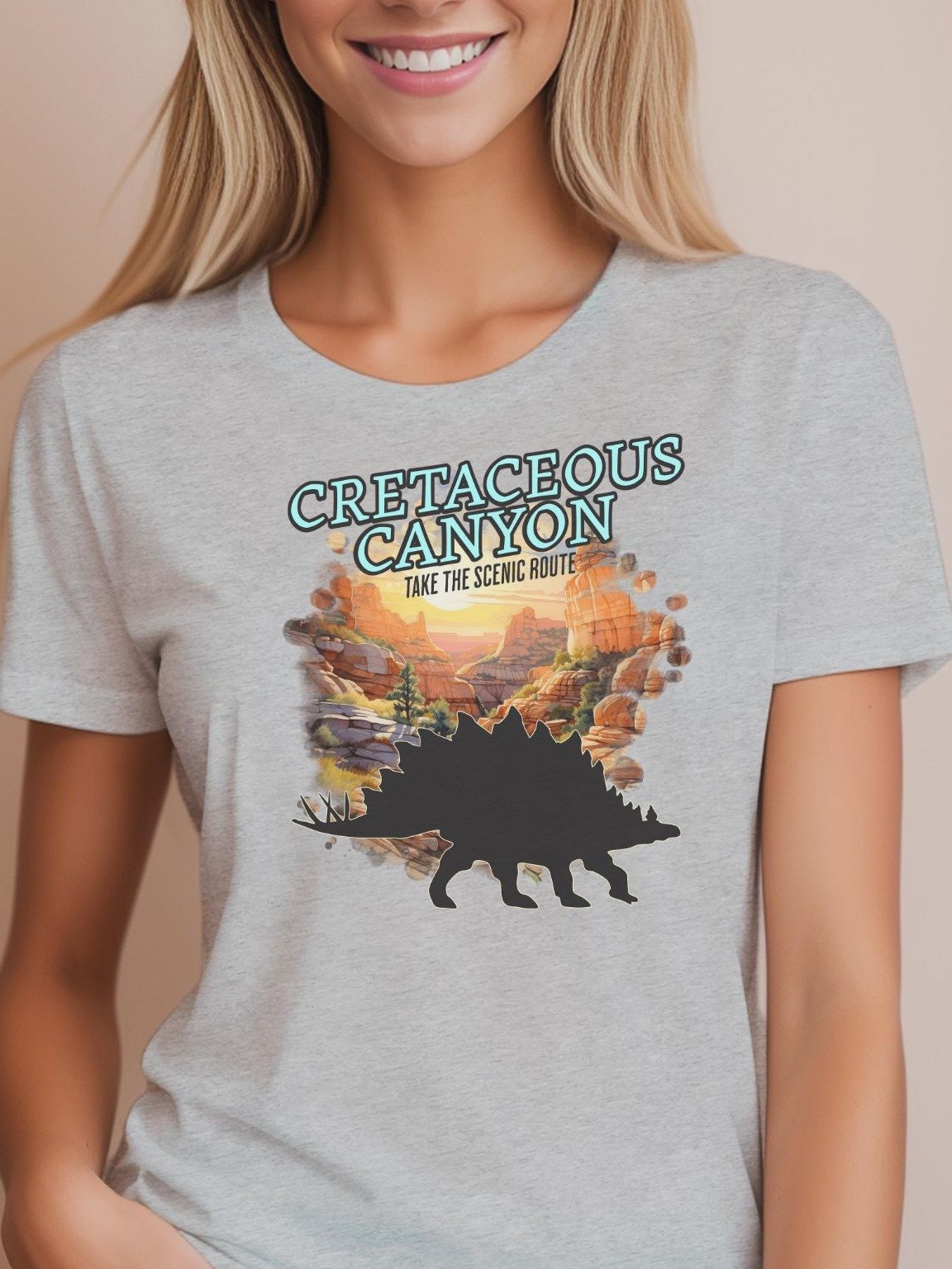 Cretaceous Canyon Women’s Stegosaurus Shirt product image (1)