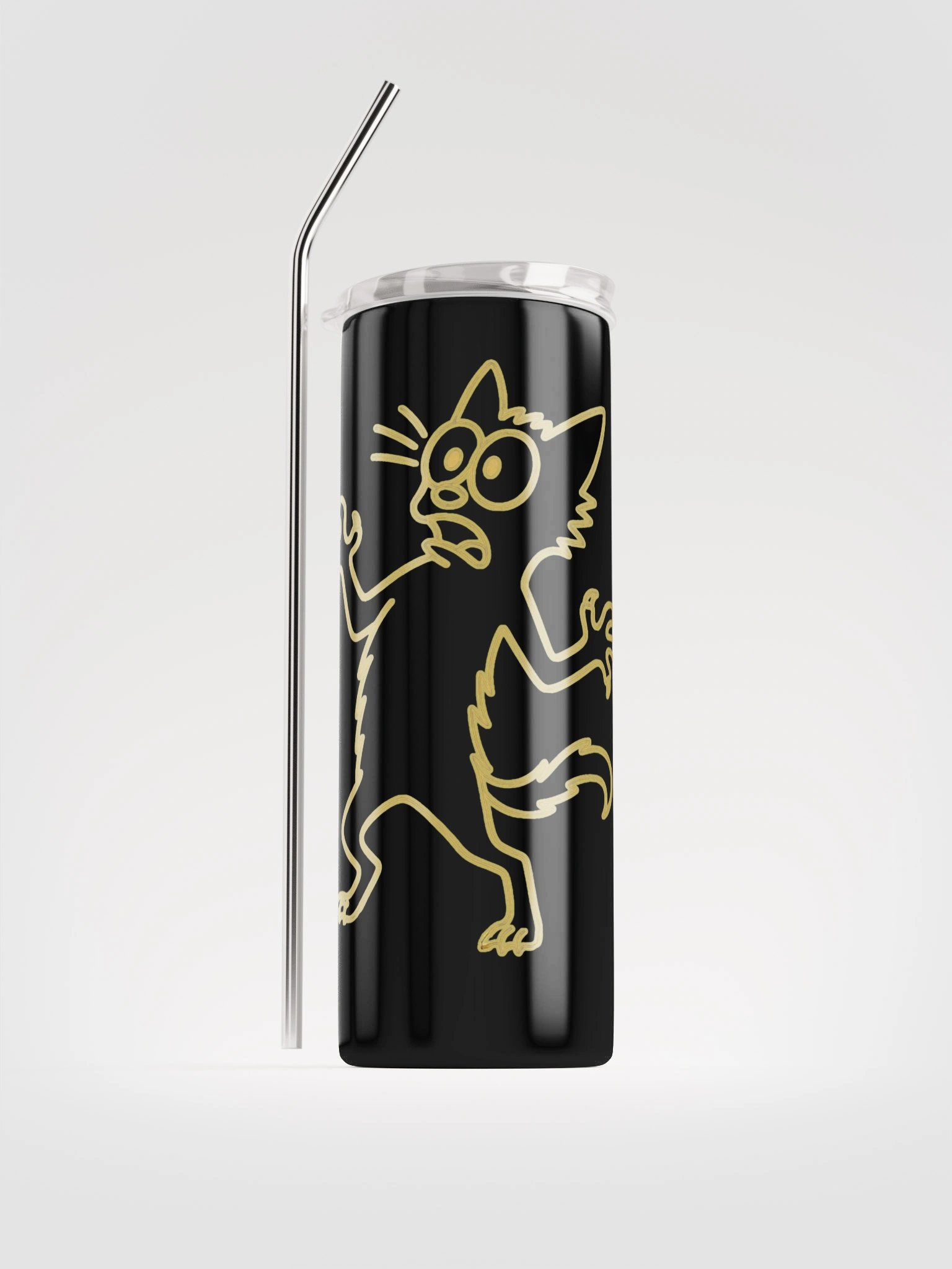 Scaredy Cat Stainless Steel Tumbler product image (5)