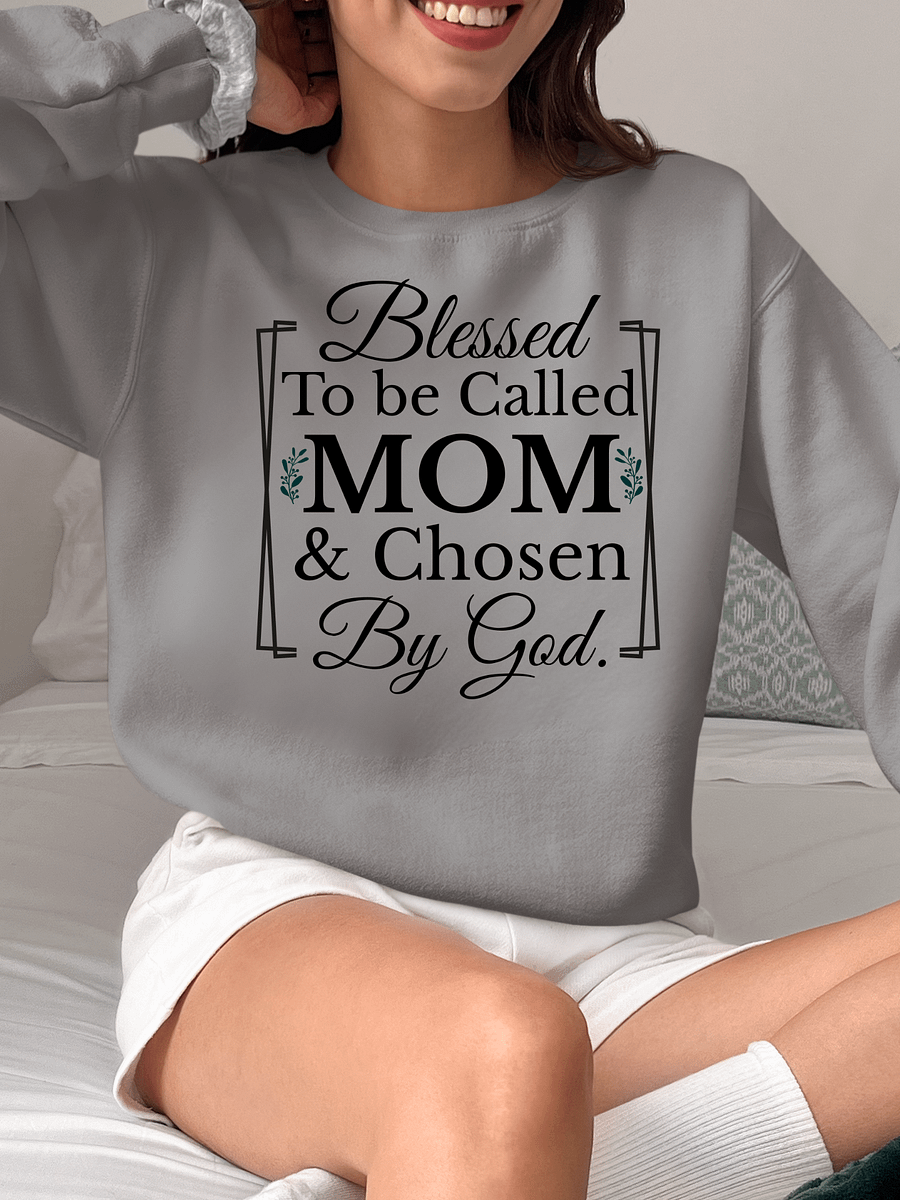 Chosen By God Mom, Gildan Crewneck Sweatshirt product image (6)