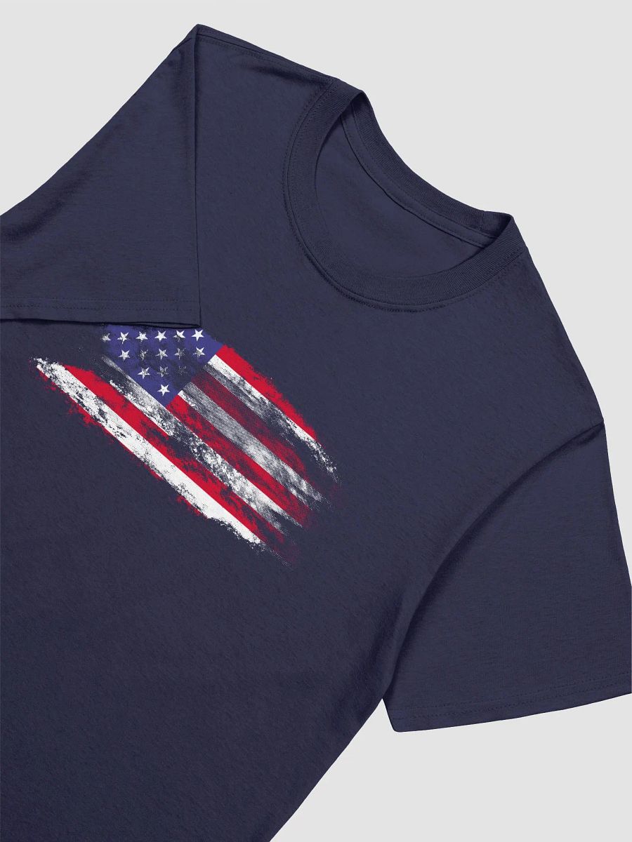 Navy - Patriotic USA Flag T-shirt (Softstyle) product image (3)