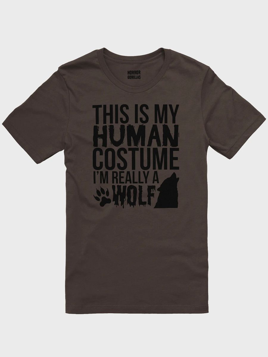 This Is My Human Costume I'm Really A Wolf Funny Halloween T-Shirt product image (2)