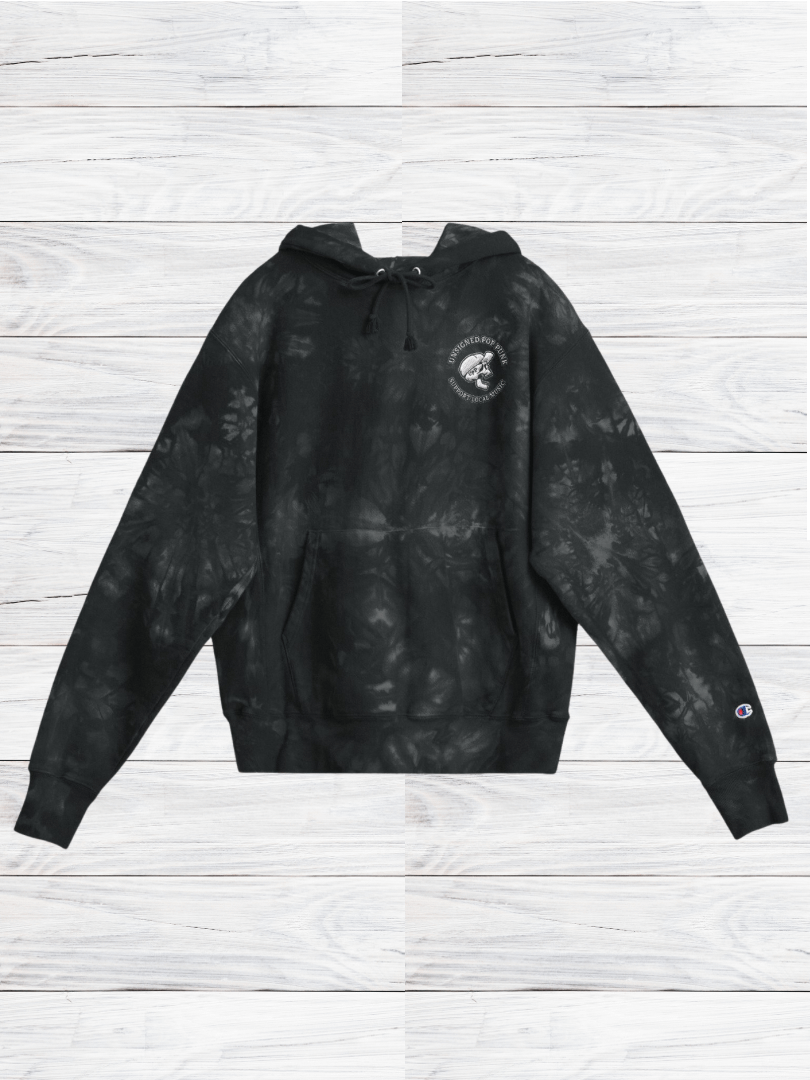 Skull Logo Tye Dye Embroidered Champion Hoodie product image (5)