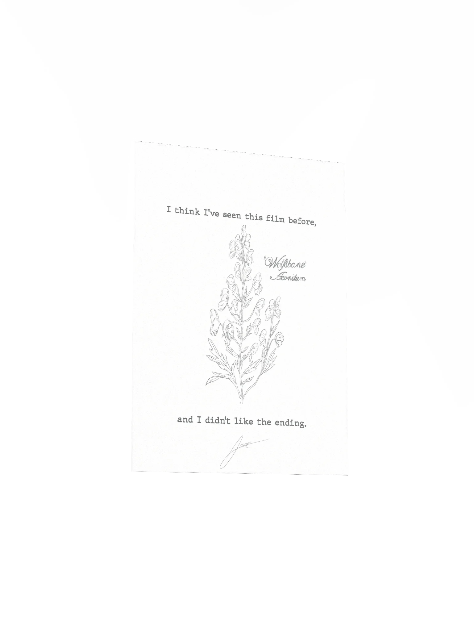 "Wolfsbane Aconitum" Poster product image (3)