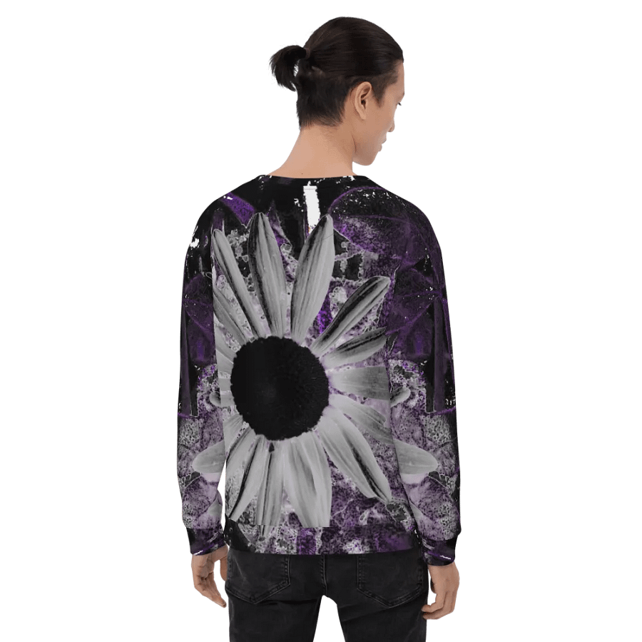 Abstract Dark Daisy Flower Unisex Sweatshirt product image (12)