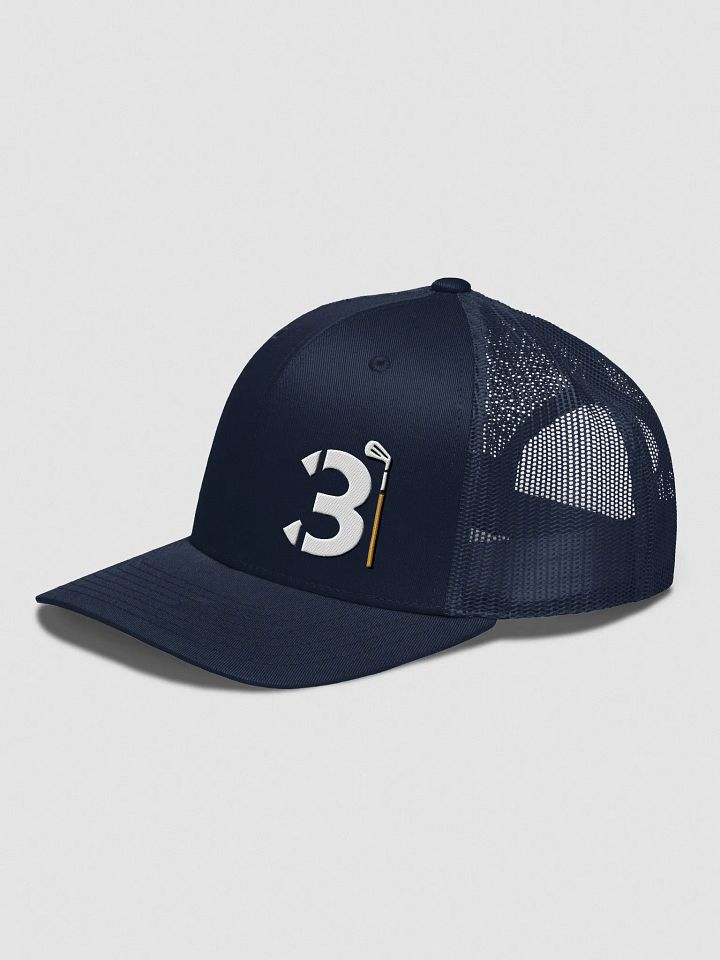 3B (Blue/Black) Snapback Trucker Hat product image (3)