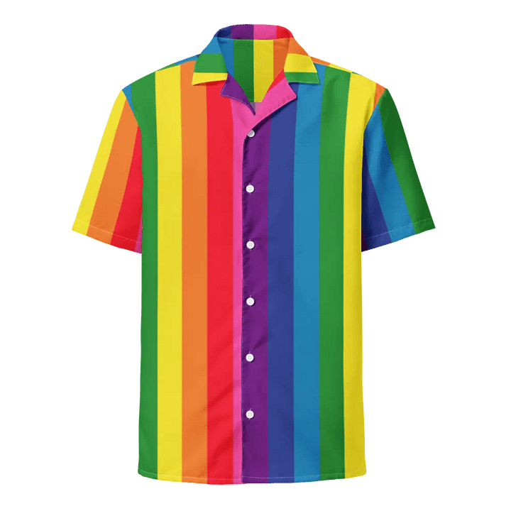 1978 Rainbow Pride Flag = 8-Color - All-Over Print Hawaiian Shirt product image (1)