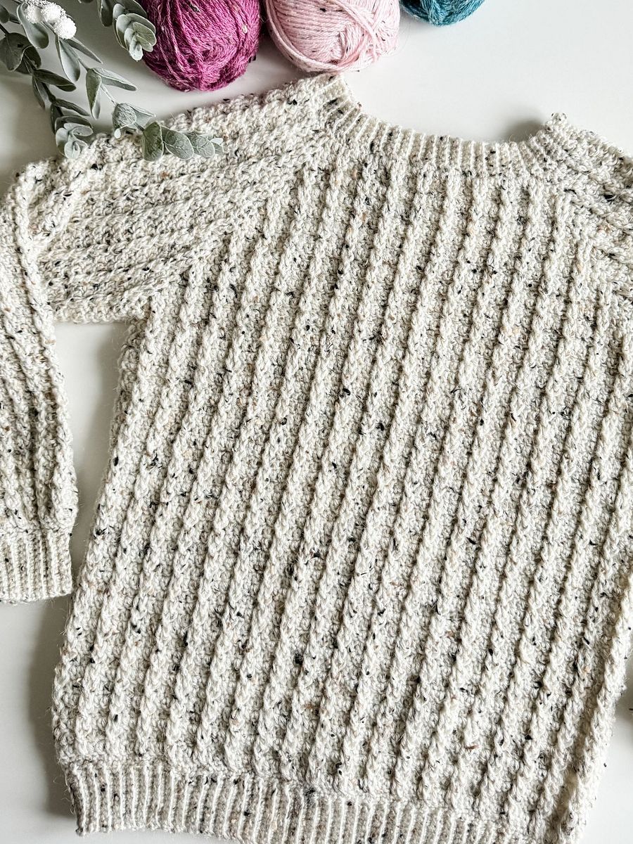 Winter Wonder Cable Pullover Crochet Pattern product image (9)