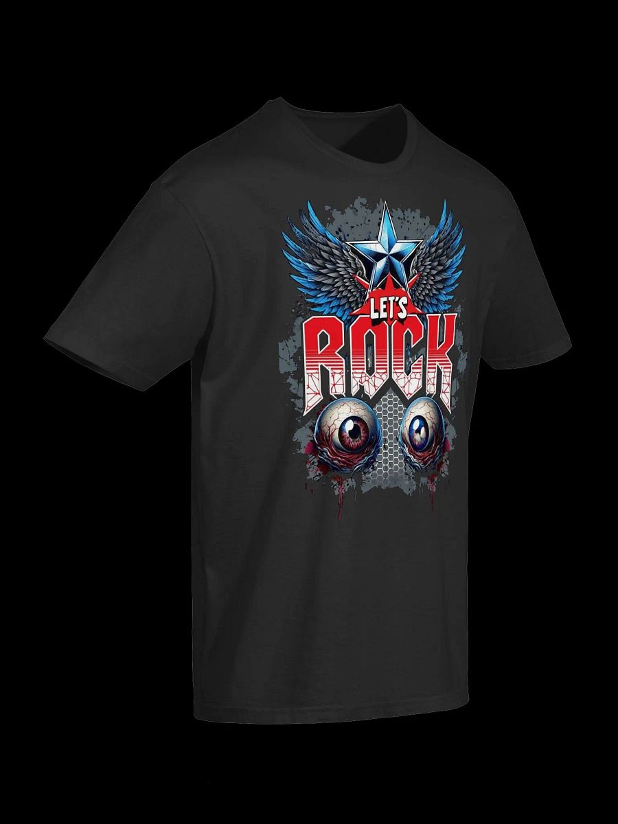 Let's Rock! Edgy Rock and Roll T-Shirt product image (10)
