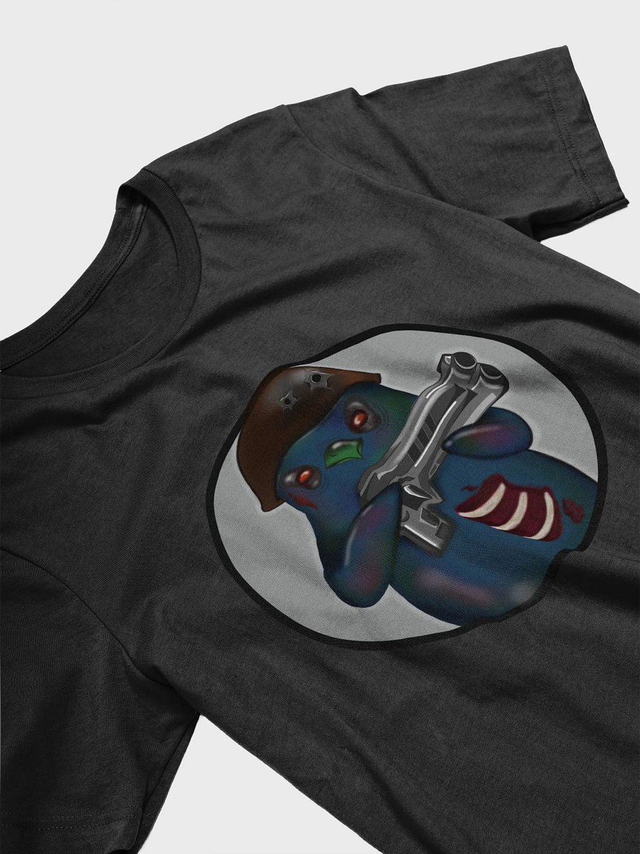 Menacing Bird Gunner T-Shirt Logo Color Gray product image (24)