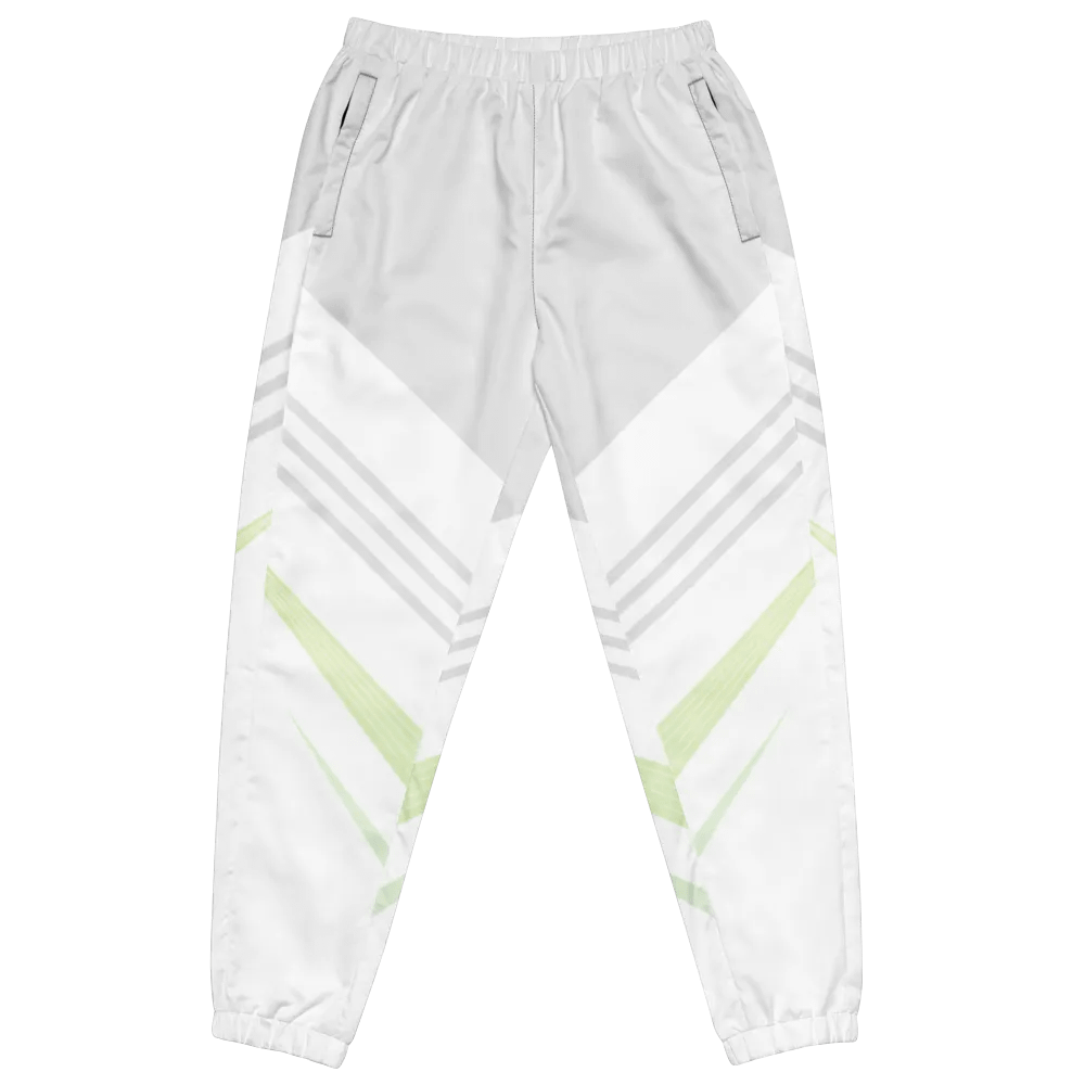 unisex track pants white & green product image (1)