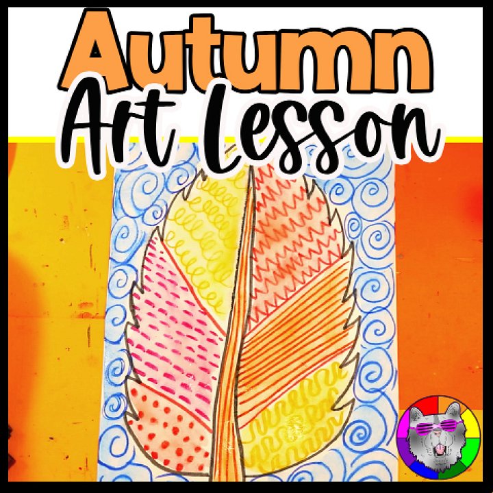 Autumn Leaf Line Art Project with Literacy & Reflection Activities (Grades 1–4) product image (1)