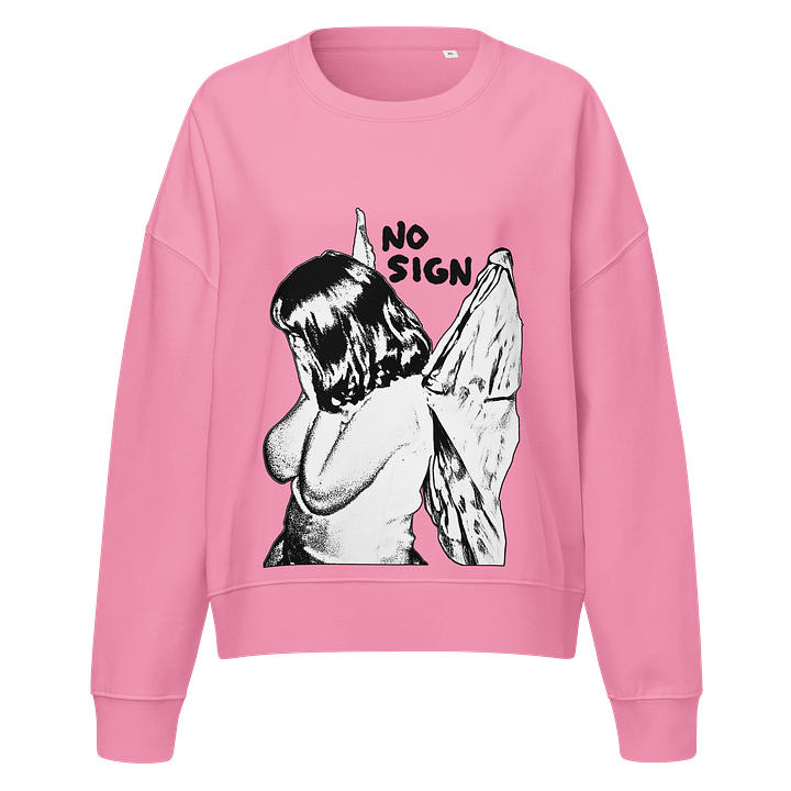 "NO SIGN" women's boxy crewneck product image (2)