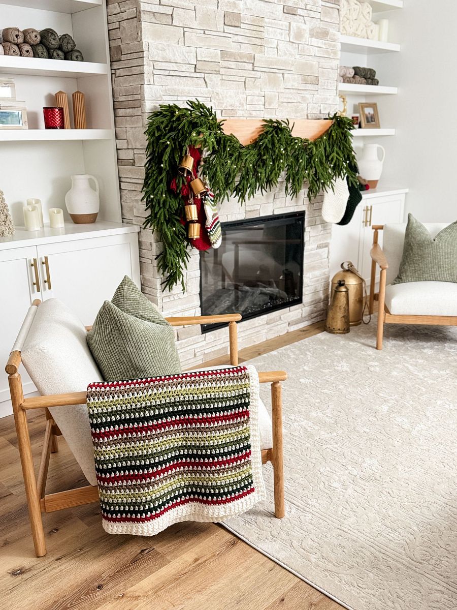 Holiday Weave Blanket Crochet Pattern product image (8)