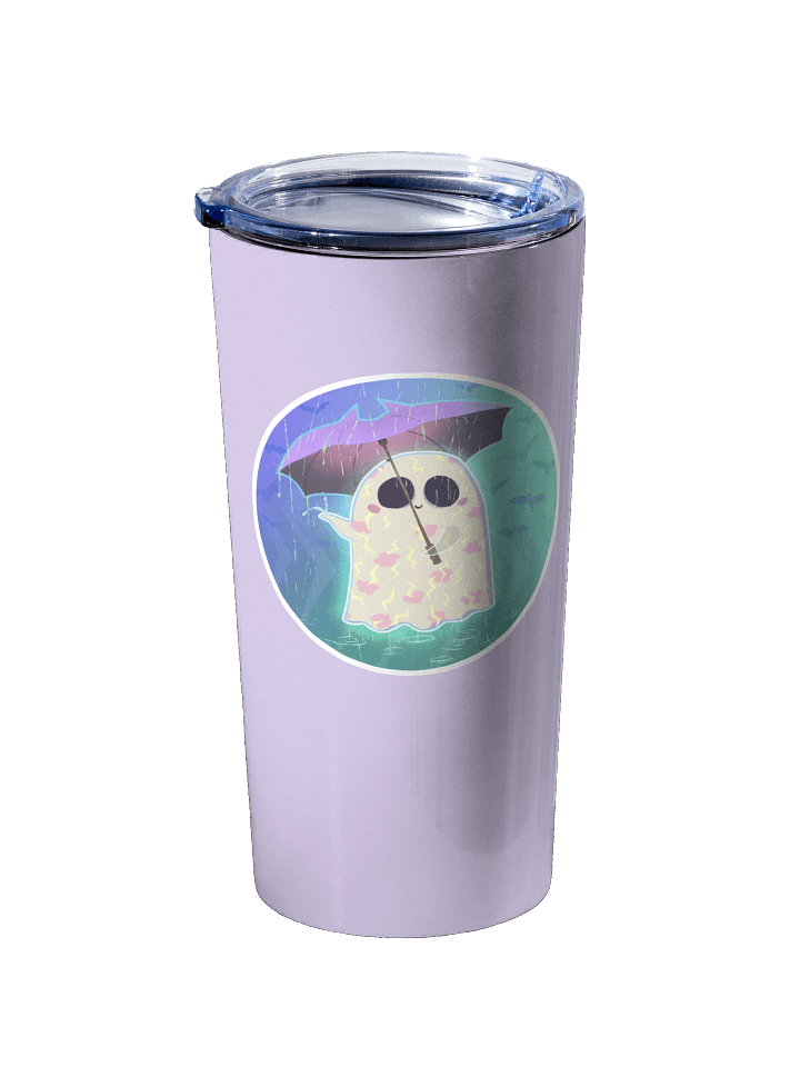 Pastel Little Ghost in the Rain - Stainless Steel Tumbler product image (1)