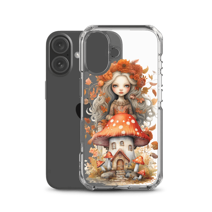Whimsical Mushroom Fantasy girl iPhone Case product image (2)