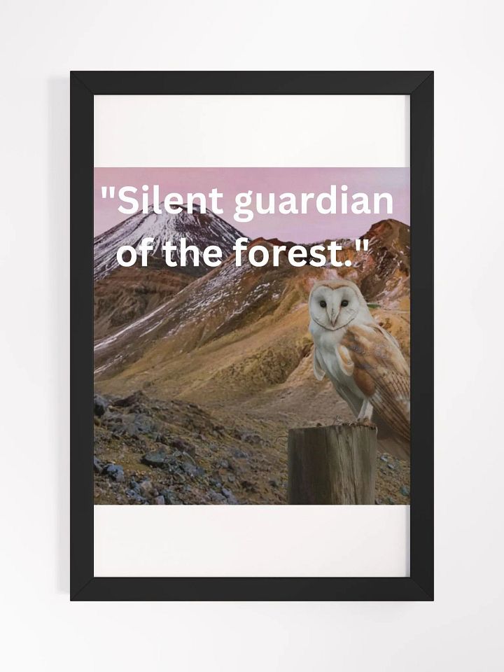Wall Art Owl Framed High-Quality Matte Poster (in) product image (1)
