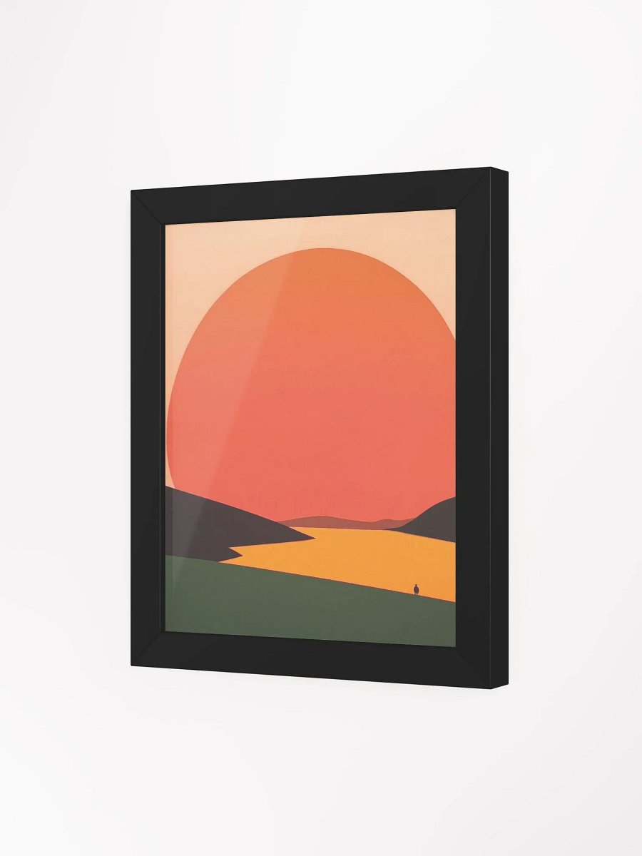 Framed Posted of a Big Sunset product image (75)