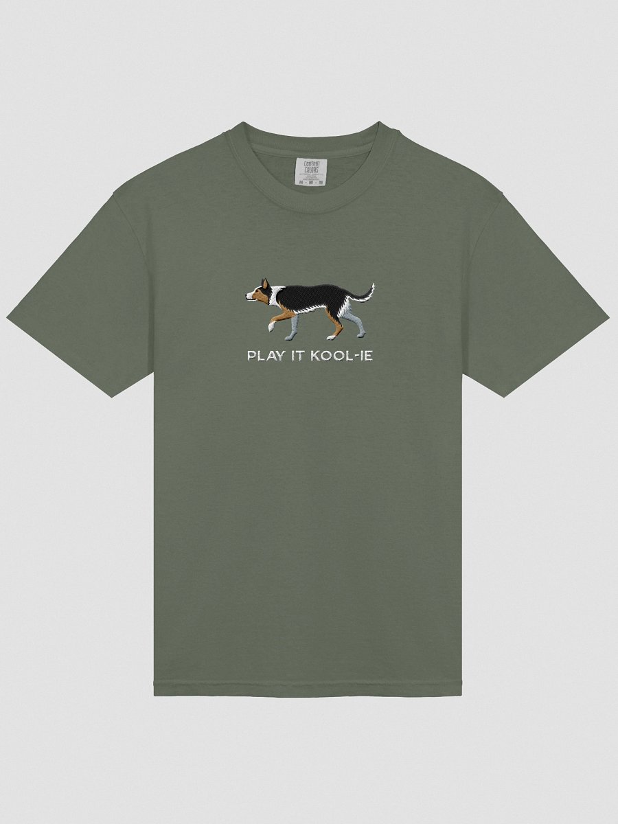 Play It Kool-ie T-Shirt(Embroidered) of an Australian Koolie(Tricolor) product image (23)