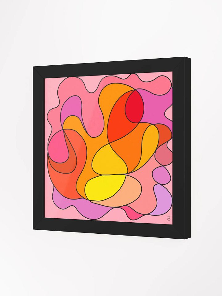 Vibrant Curves Framed Art Print - Abstract Square No. 5 product image (24)