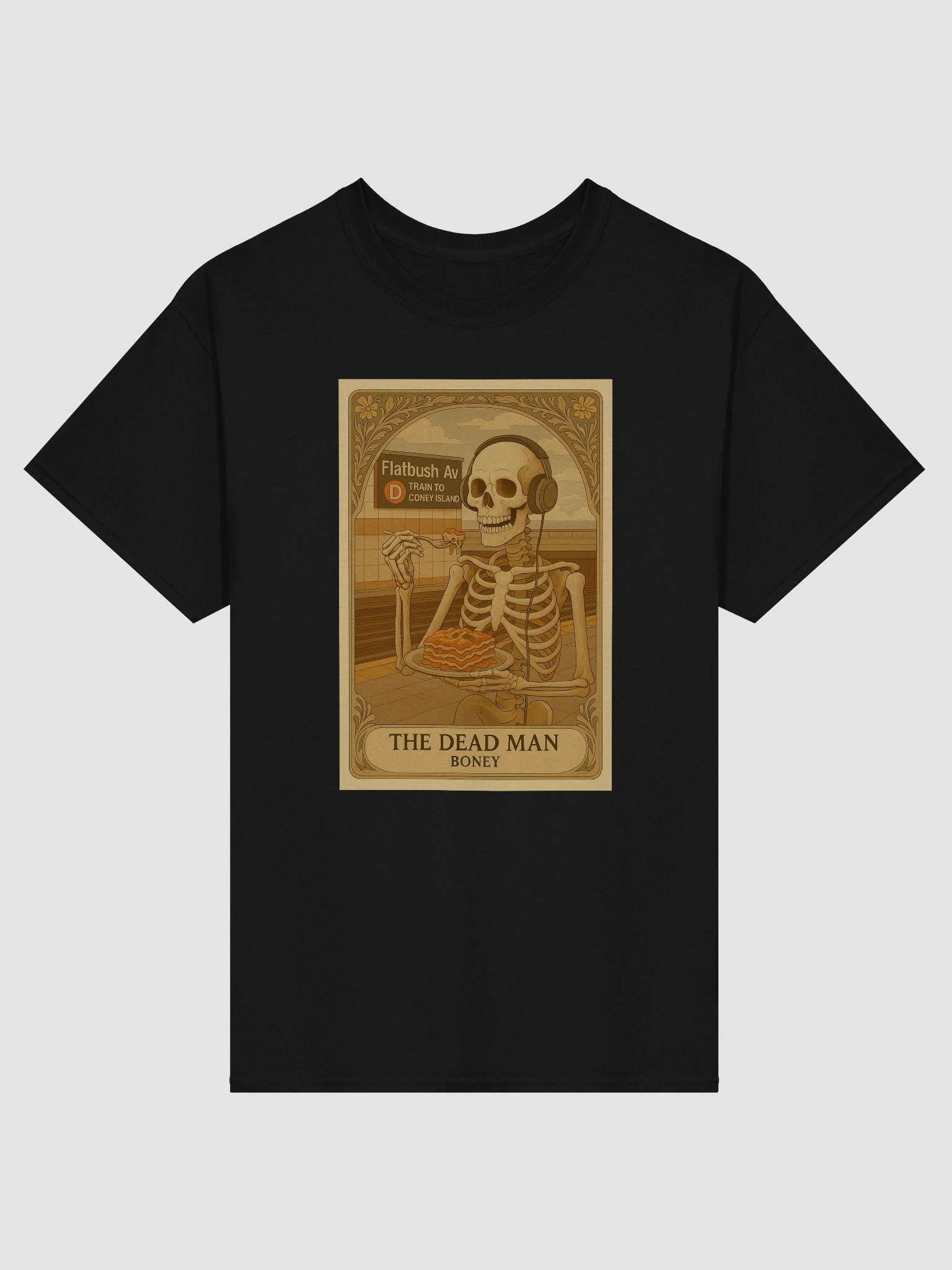 Tarot Card Shirt - Boney - Lunch Therapy on the back - Unisex Ultra Cotton Tee product image (37)