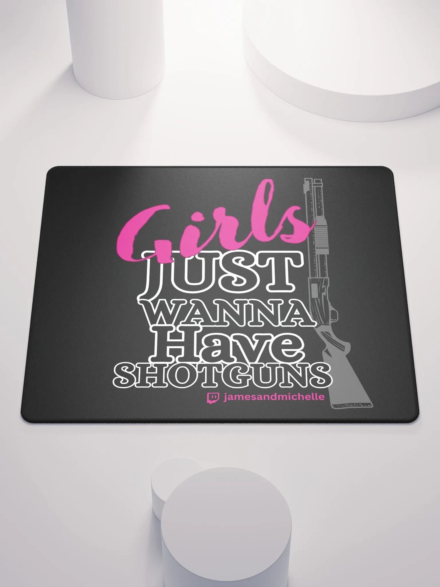 Girls Just Wanna Have Shotguns, Gaming Mouse Pad 18″×16″ product image (2)