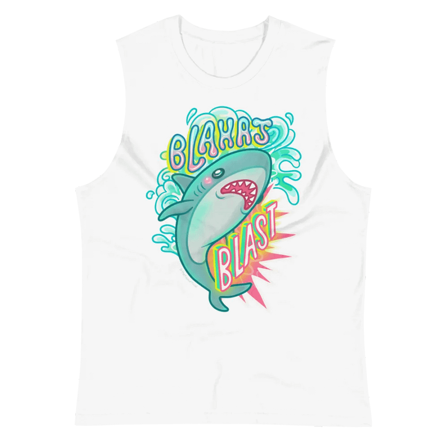 Blahaj Blast Muscle Tank product image (3)