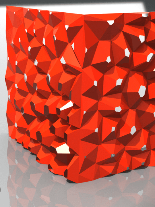 Voronoi 3d Wall Parametric Facade Design Grasshopper Rhino Files Download product image (1)