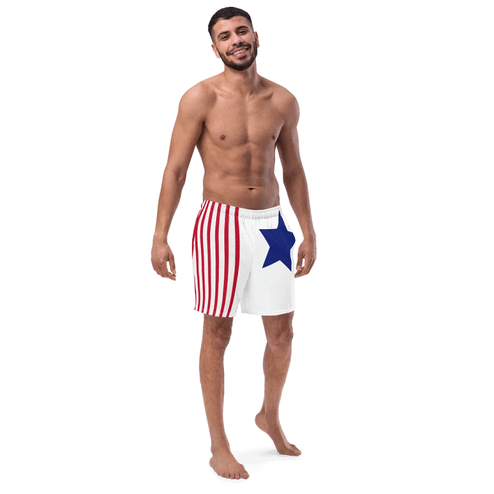 Old Glory Ribbons Swim Trunks product image (1)