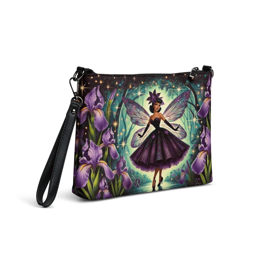 Enchanted Purple Iris Fairy Crossbody Bag - Fairytale Purse product image (4)