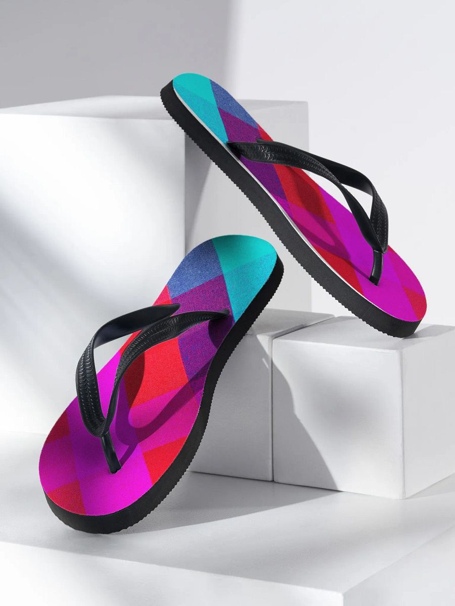 Vibrant Vortex Flip Flops product image (3)