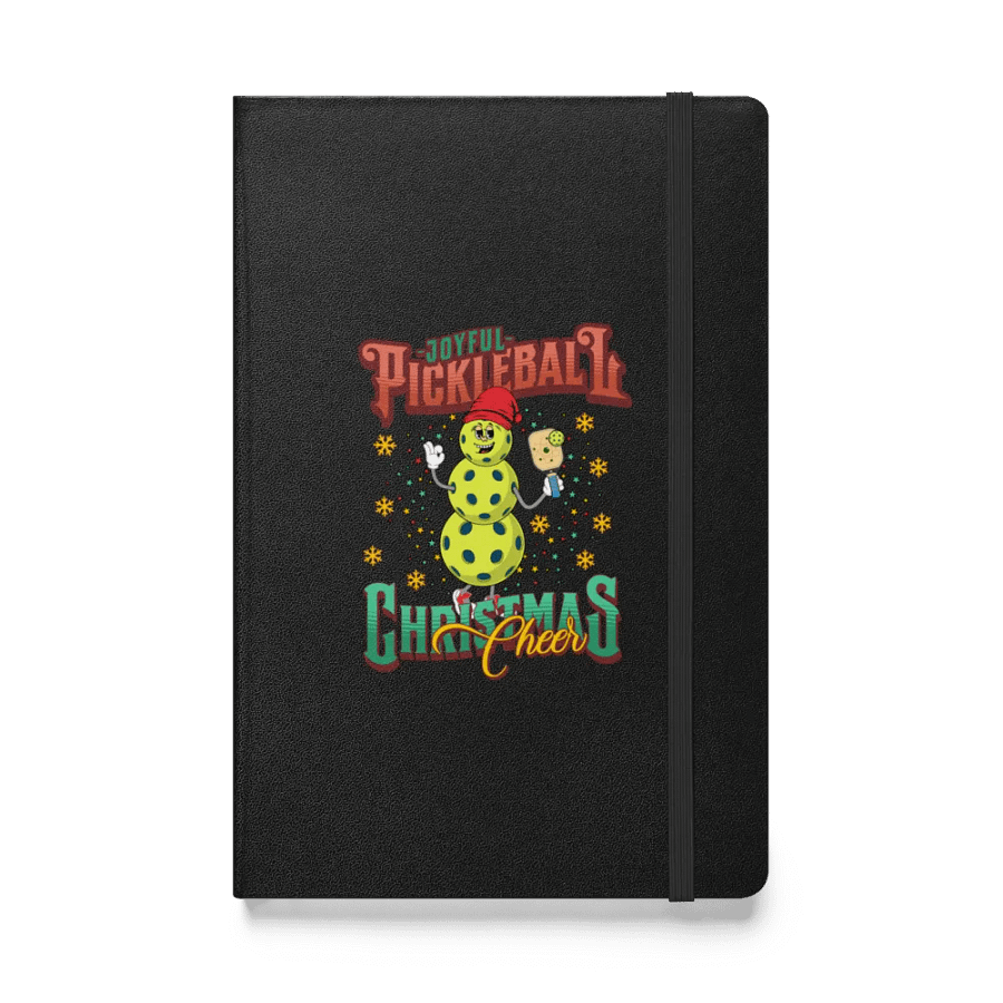 Joyful Pickleball Christmas Cheer Snowman Hardcover Notebook product image (1)