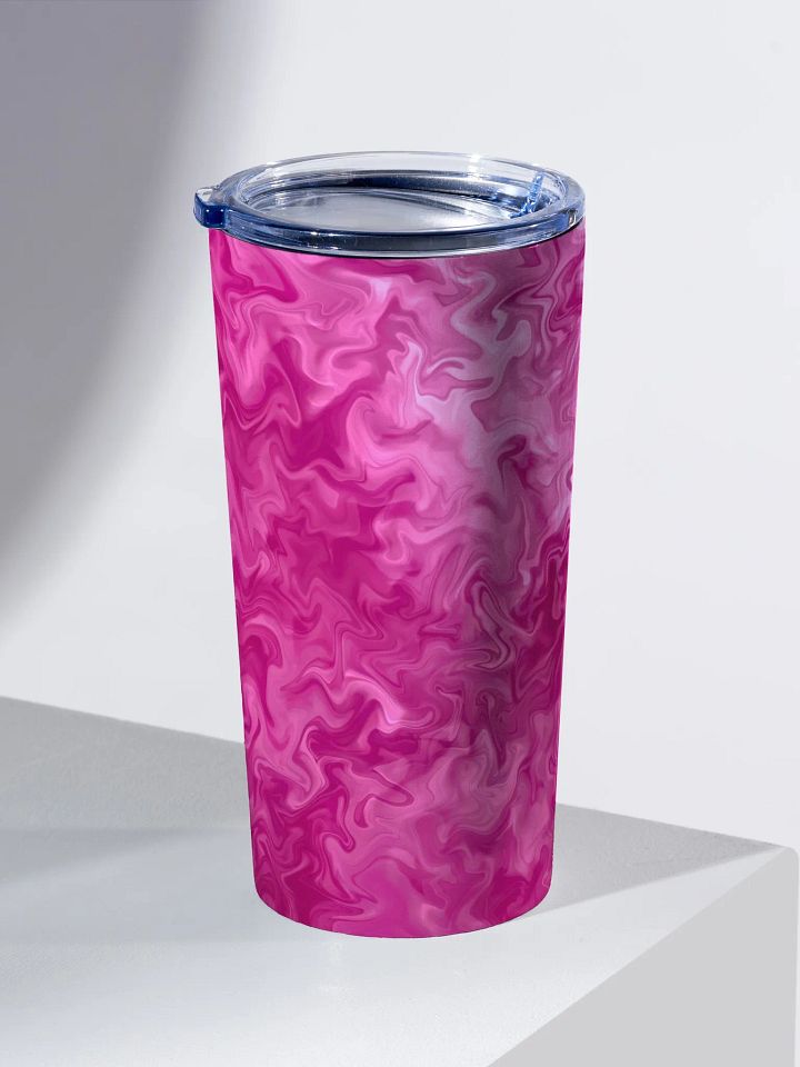 Deep pink Abstract Art 20 oz Stainless Steel Tumbler product image (1)
