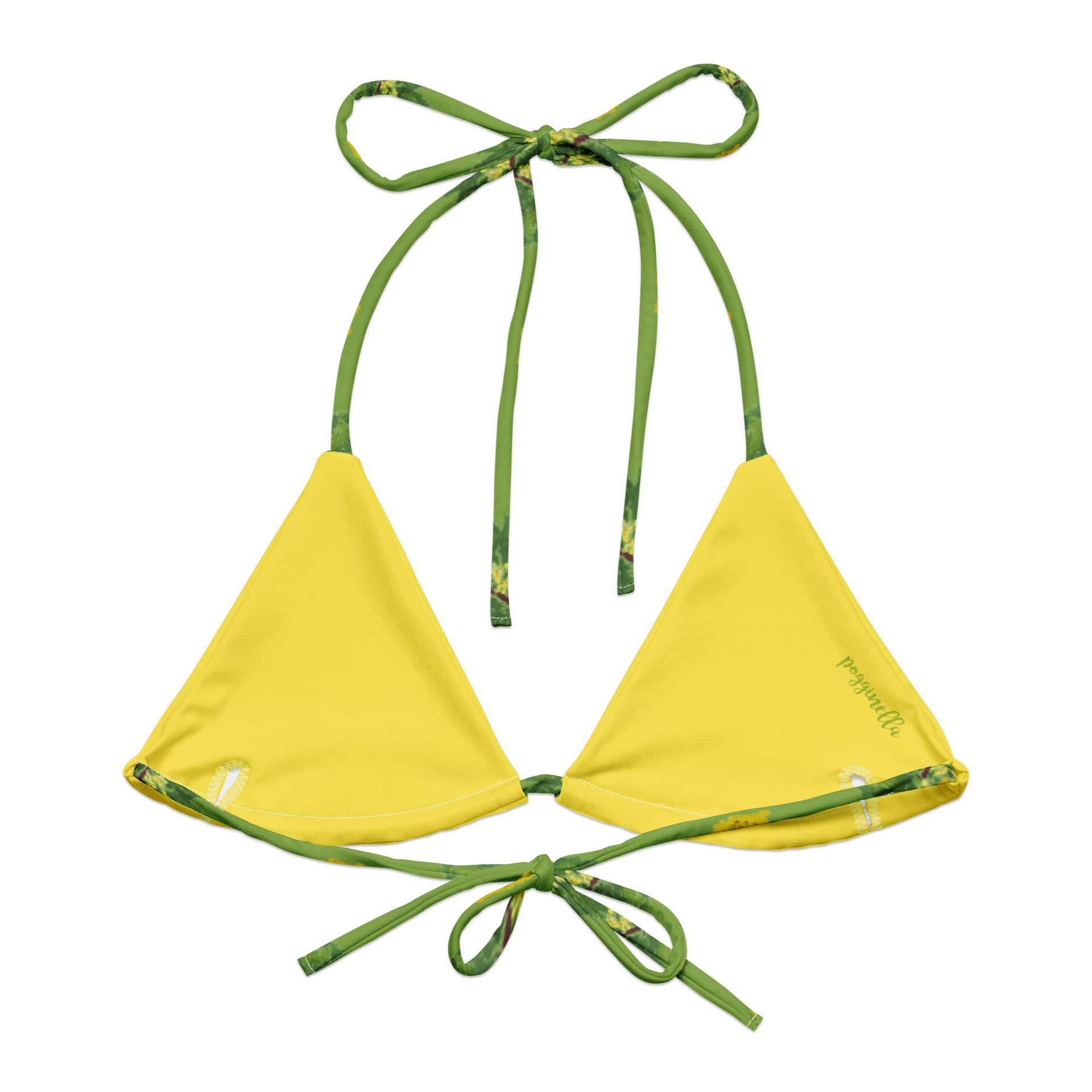 Lemon Love Green Bikini Top product image (2)