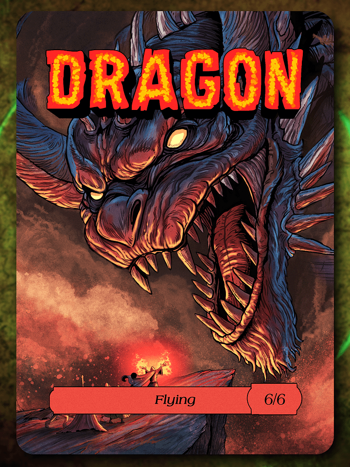 Dragon 6/6 Full Art Token product image (1)