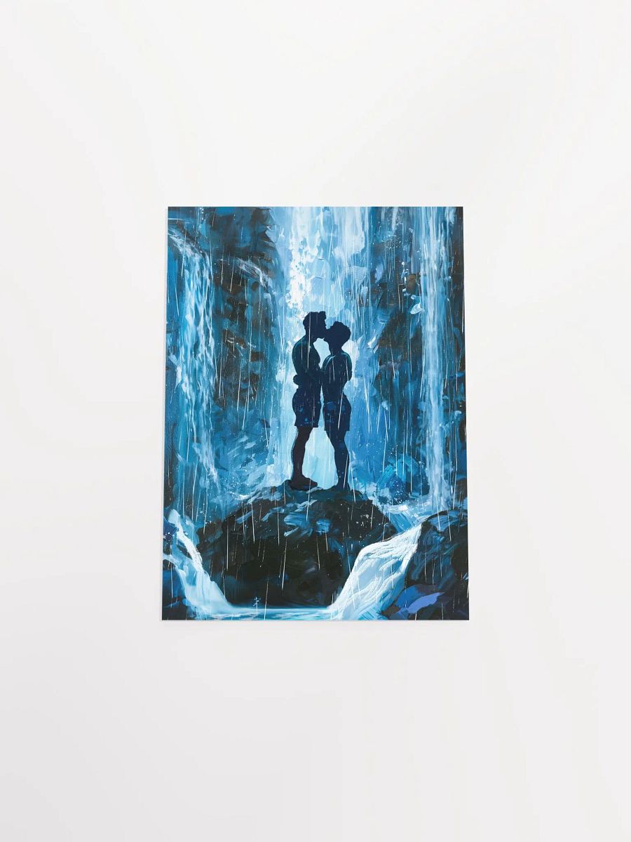Kiss Beneath The Waterfalls - Gay Art Matte Poster product image (31)