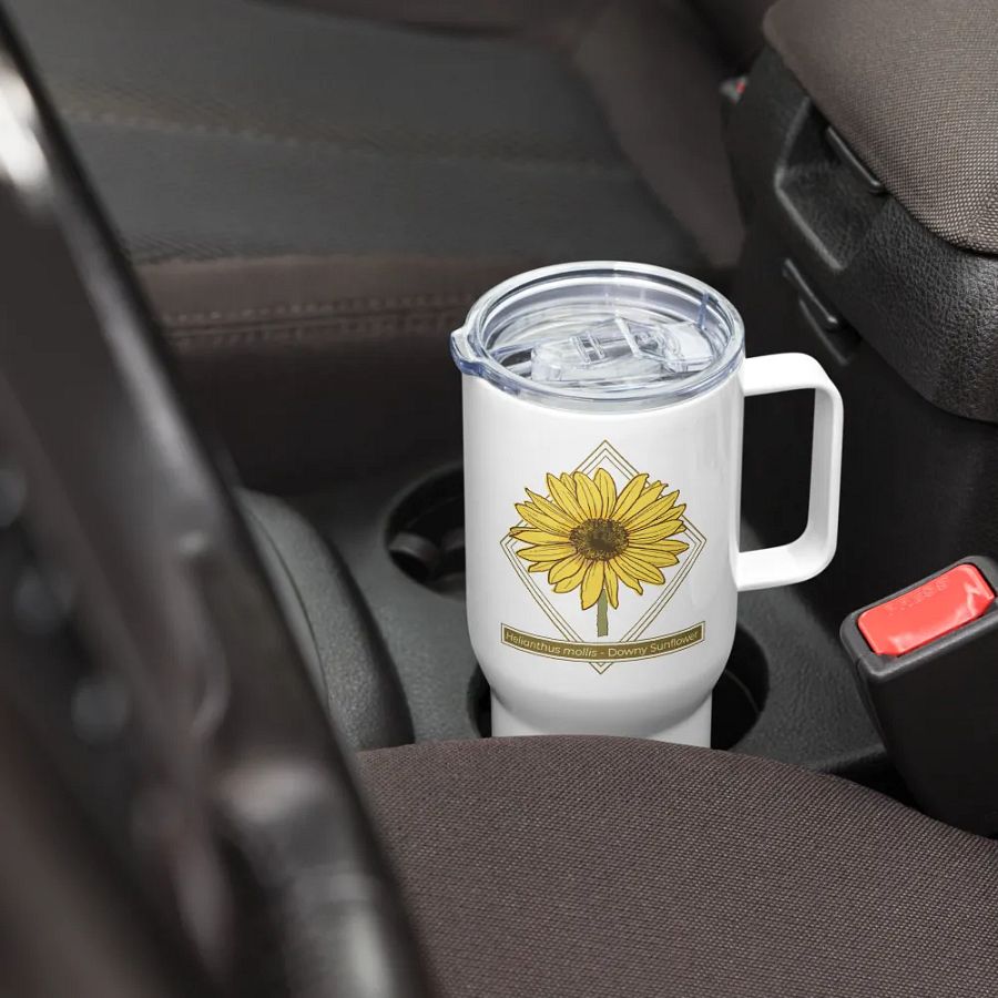 Helianthus Sunflower 25 Ounce Stainless Steel Travel Mug product image (6)
