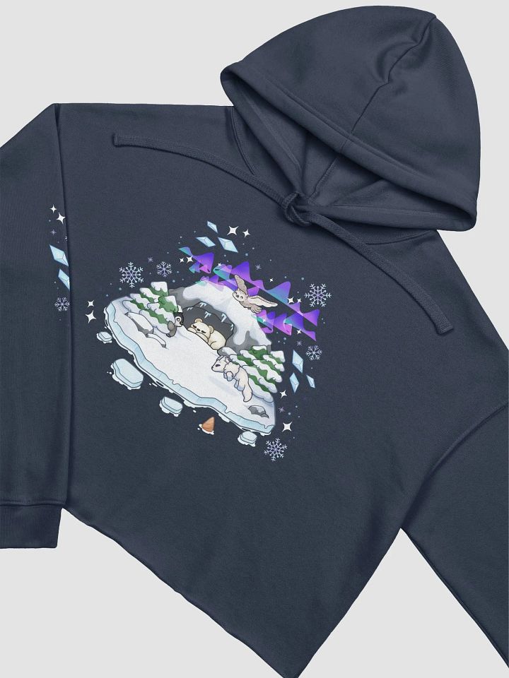 Fleece Cropped Hoodie | Arctic dreams product image (2)