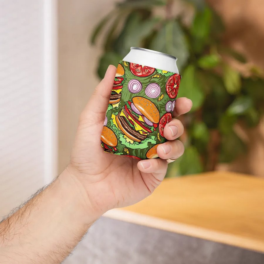 Hamburger BBQ Bliss Hawaiian Koozie product image (6)