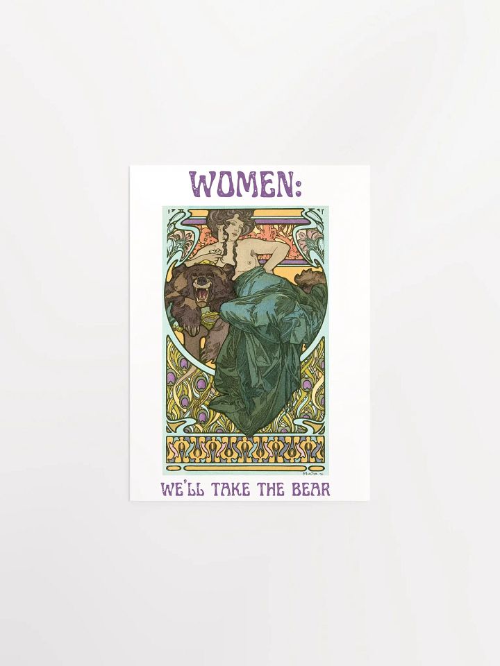 We'll Take The Bear: Retro Art Print product image (3)