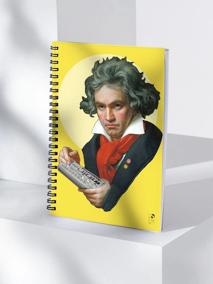Roland van Beethoven by Frank Fonik, EDM Techno Spiral Notebook product image (1)