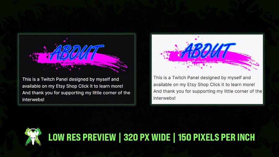 Paint Splatter Twitch Bio Panels product image (2)