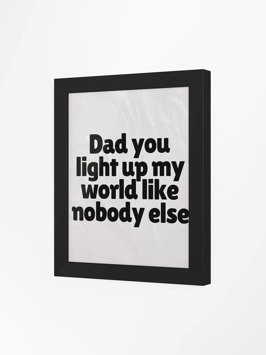 Radiant Dad Tribute Framed Poster product image (9)