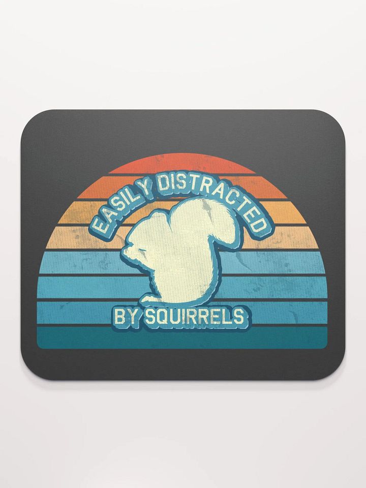 Retro Easily Distracted Mouse Pad product image (2)