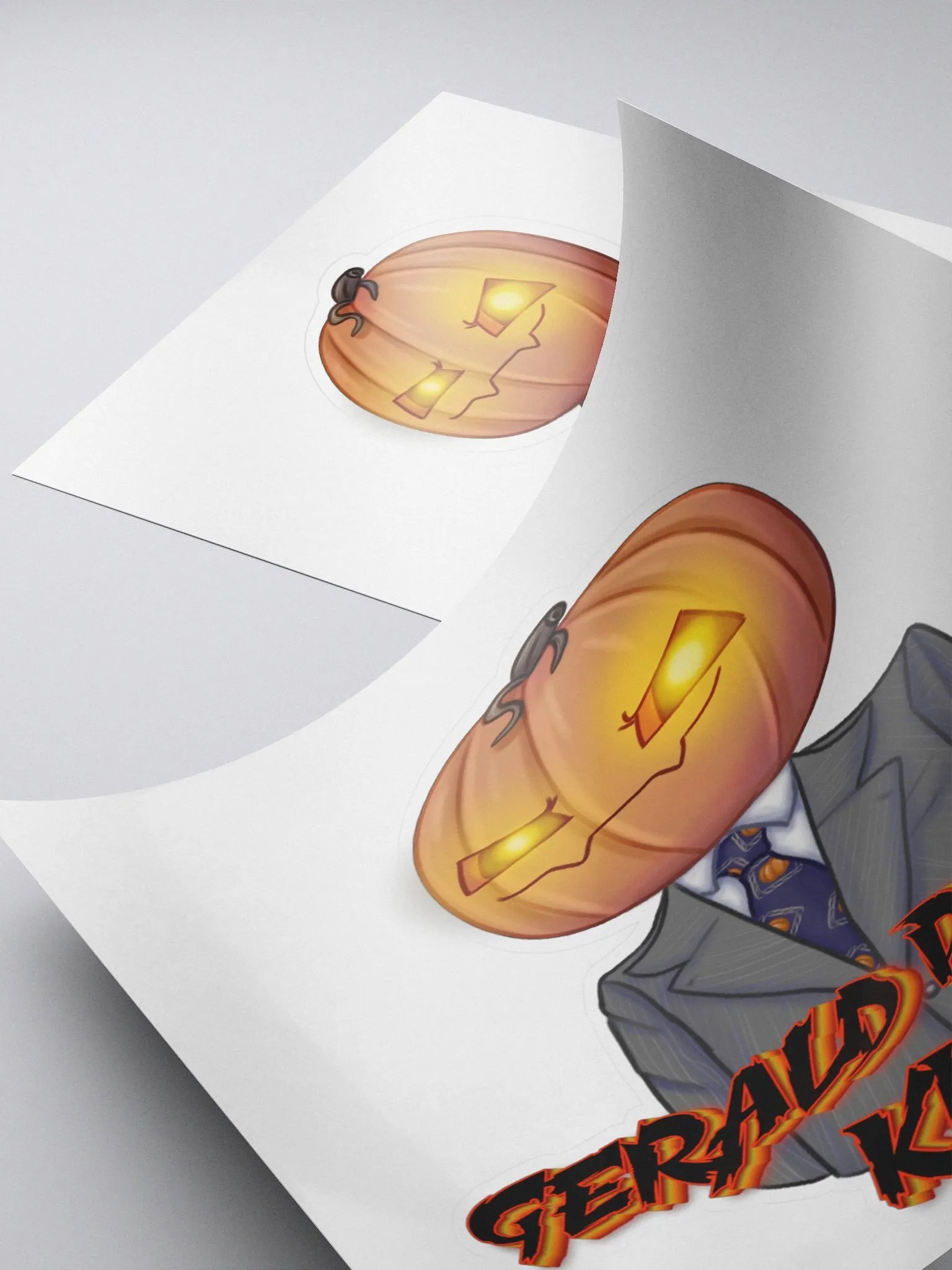Gerald pumpkin King Sticker product image (4)
