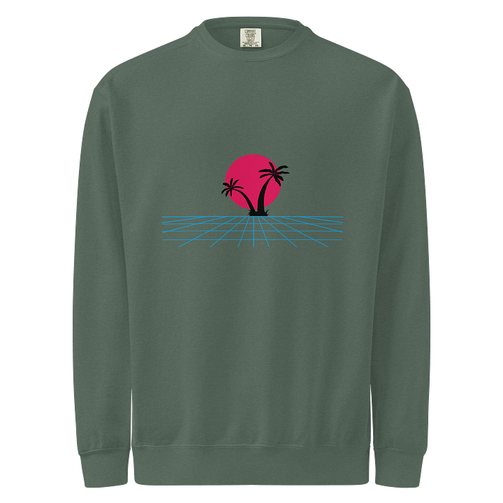 Retro Sunset Palm Trees Sweatshirt product image (1)