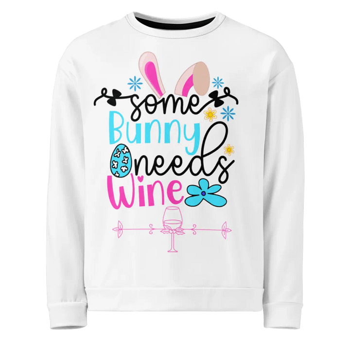 Bunny Wine All-Over Print Sweatshirt product image (1)