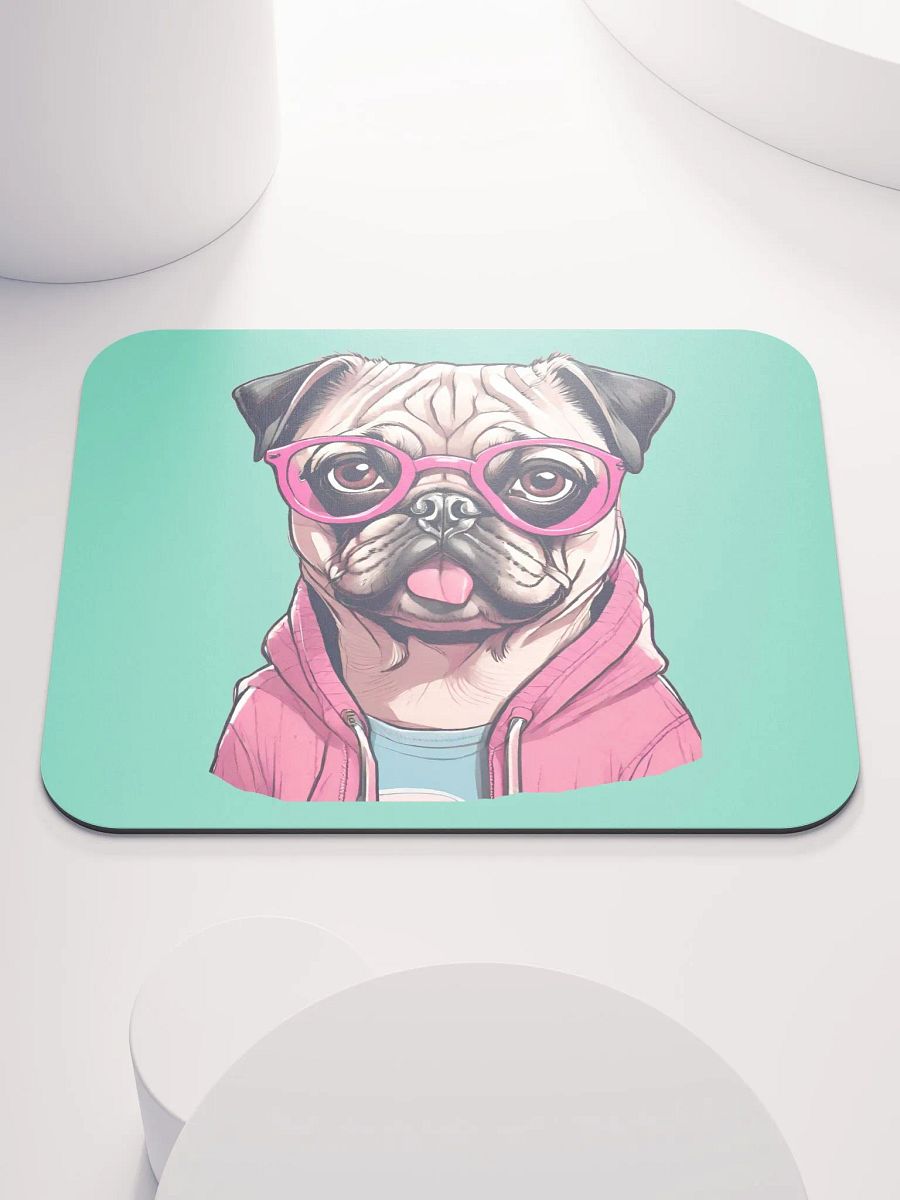 Geeky Pug Mouse Pad product image (3)